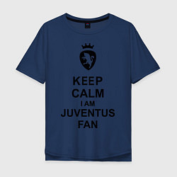 Мужская футболка оверсайз Keep Calm & Juventus fan