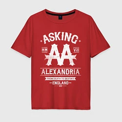 Футболка оверсайз мужская Asking Alexandria: England, цвет: красный