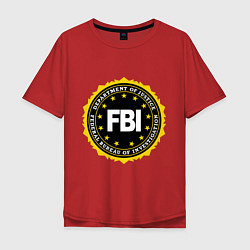 Мужская футболка оверсайз FBI Departament