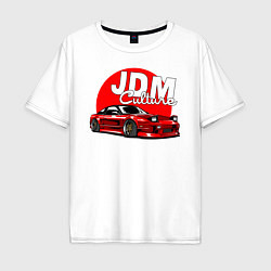 Футболка оверсайз мужская JDM Culture, цвет: белый