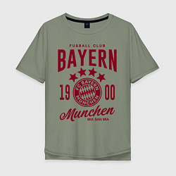 Футболка оверсайз мужская Bayern Munchen 1900, цвет: авокадо
