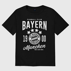 Футболка оверсайз мужская Bayern Munchen 1900, цвет: черный