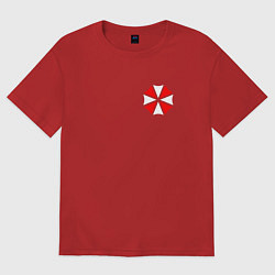 Футболка оверсайз мужская UMBRELLA CORP, цвет: красный