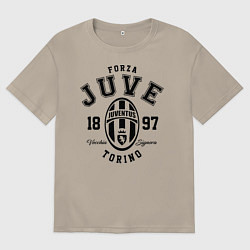 Футболка оверсайз мужская Forza Juve 1897: Torino, цвет: миндальный