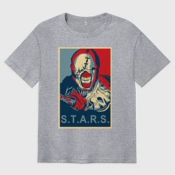 Футболка оверсайз мужская STARS, цвет: меланж