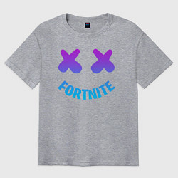 Футболка оверсайз мужская FORTNITE x MARSHMELLO, цвет: меланж