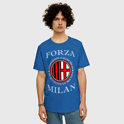 Футболка оверсайз мужская Forza Milan цвета синий — фото 2
