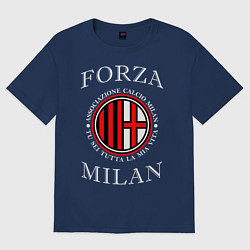 Футболка оверсайз мужская Forza Milan, цвет: тёмно-синий