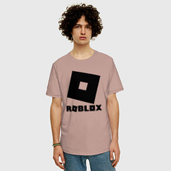 Футболка оверсайз мужская ROBLOX, цвет: пыльно-розовый — фото 2