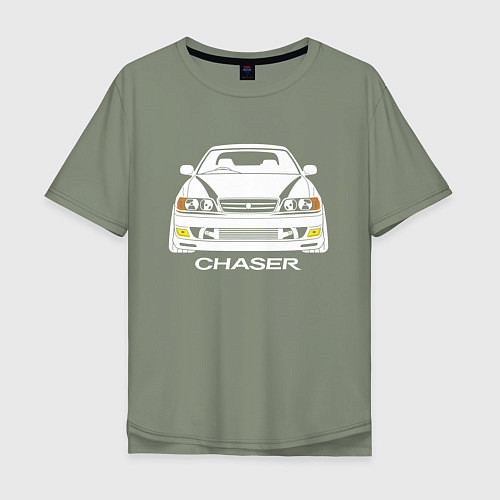 Мужская футболка оверсайз Toyota Chaser JZX100 / Авокадо – фото 1