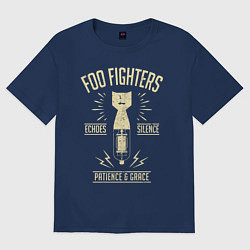Футболка оверсайз мужская Foo Fighters: Patience & Grace, цвет: тёмно-синий