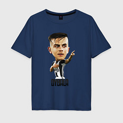 Футболка оверсайз мужская Dybala, цвет: тёмно-синий