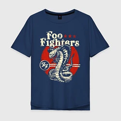Футболка оверсайз мужская Foo Fighters: FF Snake, цвет: тёмно-синий