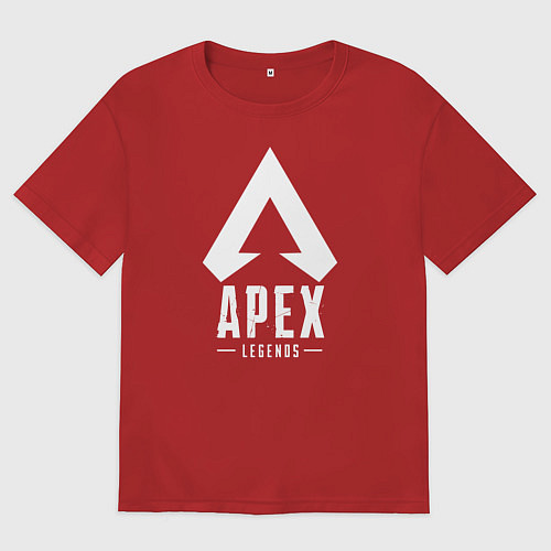 Мужская футболка оверсайз Apex Legends / Красный – фото 1