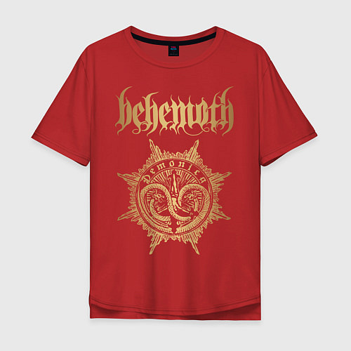 Мужская футболка оверсайз Behemoth: Demonica / Красный – фото 1