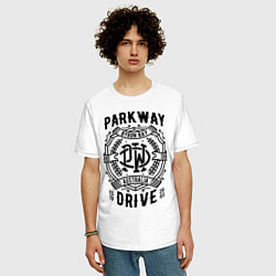 Футболка оверсайз мужская Parkway Drive: Australia, цвет: белый — фото 2