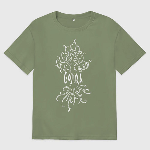 Мужская футболка оверсайз Gojira / Авокадо – фото 1