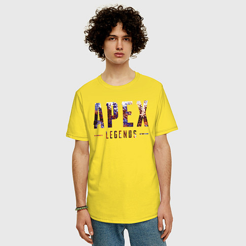 Мужская футболка оверсайз Apex / Желтый – фото 3