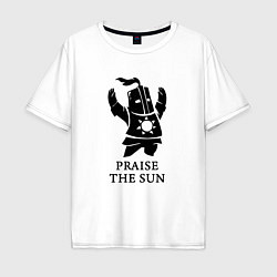 Футболка оверсайз мужская Praise the Sun, цвет: белый