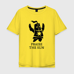 Футболка оверсайз мужская Praise the Sun, цвет: желтый