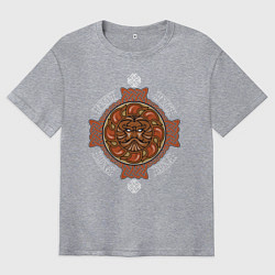 Футболка оверсайз мужская РУСИЧ, цвет: меланж