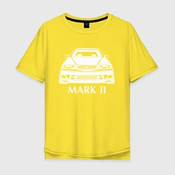 Футболка оверсайз мужская Toyota Mark2 JZX100, цвет: желтый