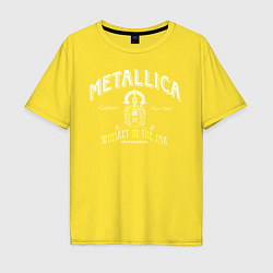 Футболка оверсайз мужская Metallica: Whiskey in the Jar, цвет: желтый