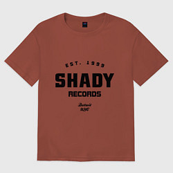Футболка оверсайз мужская Shady records, цвет: кирпичный