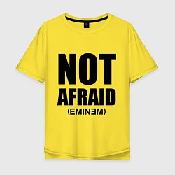 Футболка оверсайз мужская Not Afraid, цвет: желтый
