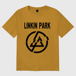 Футболка оверсайз мужская Linkin Park, цвет: горчичный
