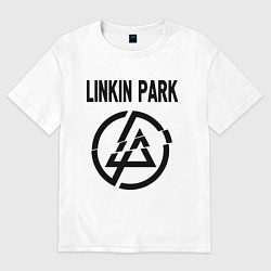 Футболка оверсайз мужская Linkin Park, цвет: белый