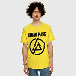 Футболка оверсайз мужская Linkin Park, цвет: желтый — фото 2