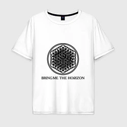 Футболка оверсайз мужская Bring me the horizon, цвет: белый