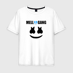 Футболка оверсайз мужская Marshmello Mellogang, цвет: белый