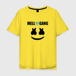 Футболка оверсайз мужская Marshmello Mellogang, цвет: желтый