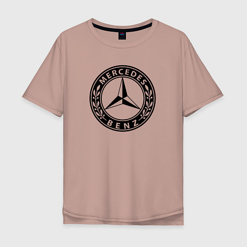Мужская футболка оверсайз MERCEDES-BENZ: Classic / Пыльно-розовый – фото 1