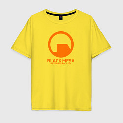 Мужская футболка оверсайз Black Mesa: Research Facility