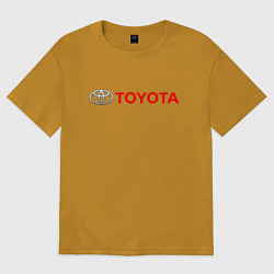 Футболка оверсайз мужская TOYOTA, цвет: горчичный