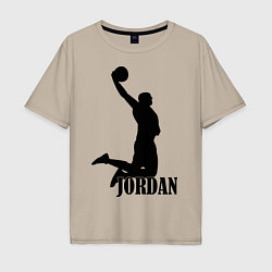 Футболка оверсайз мужская Jordan Basketball, цвет: миндальный