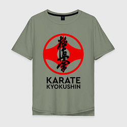 Футболка оверсайз мужская Karate Kyokushin, цвет: авокадо
