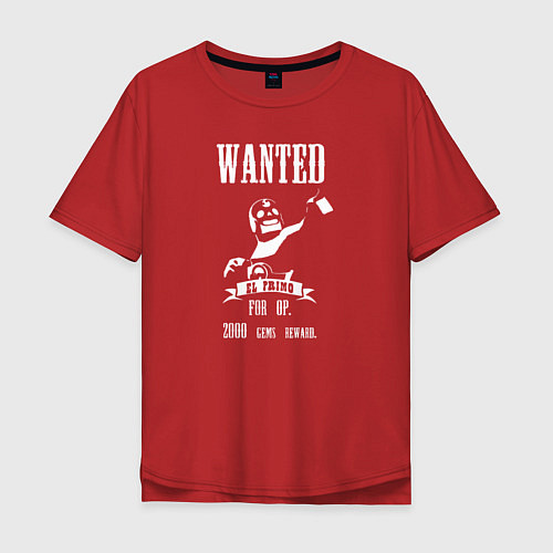 Мужская футболка оверсайз WANTED El Primo / Красный – фото 1