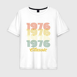 Футболка оверсайз мужская 1976 Classic, цвет: белый