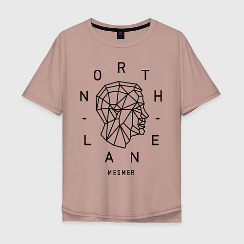 Мужская футболка оверсайз Northlane: Mesmer / Пыльно-розовый – фото 1