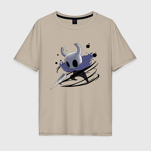 Мужская футболка оверсайз Hollow Knight / Миндальный – фото 1