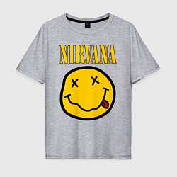 Футболка оверсайз мужская NIRVANA, цвет: меланж