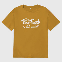 Футболка оверсайз мужская Pink Floyd, цвет: горчичный