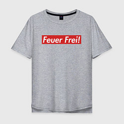 Футболка оверсайз мужская Feuer Frei!, цвет: меланж
