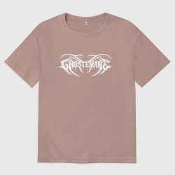 Футболка оверсайз мужская GHOSTEMANE, цвет: пыльно-розовый