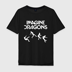 Футболка оверсайз мужская IMAGINE DRAGONS, цвет: черный