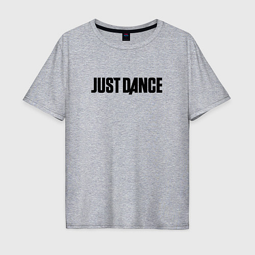 Мужская футболка оверсайз JUST DANCE / Меланж – фото 1